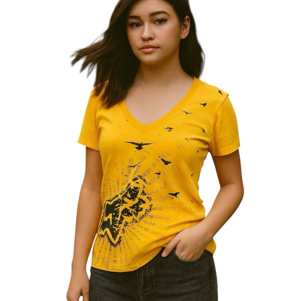 Fox Racing XS V-neck Graphic T-shirt Suzuki Casual Streetwear